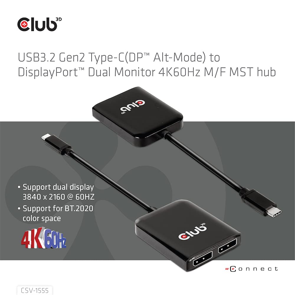 分配器・切替器 Club3D USB A to DisplayPort CSV-1477 Amazon.co.jp: Club3D SenseVision USB A to DisplayPort 1.2
